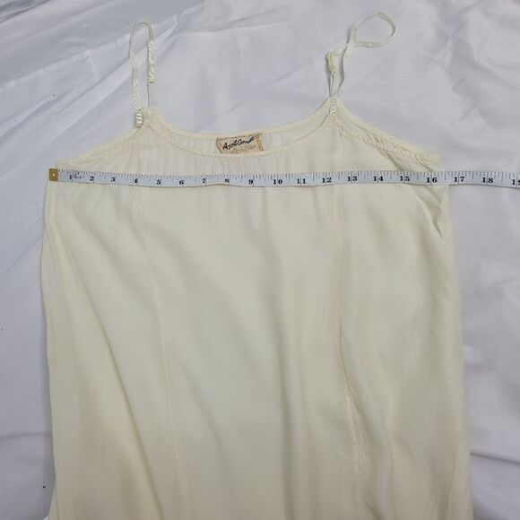 VINTAGE 90s April Cornell‎ midi slip dress with crinoline hem fairy grunge XS - Picture 9 of 11